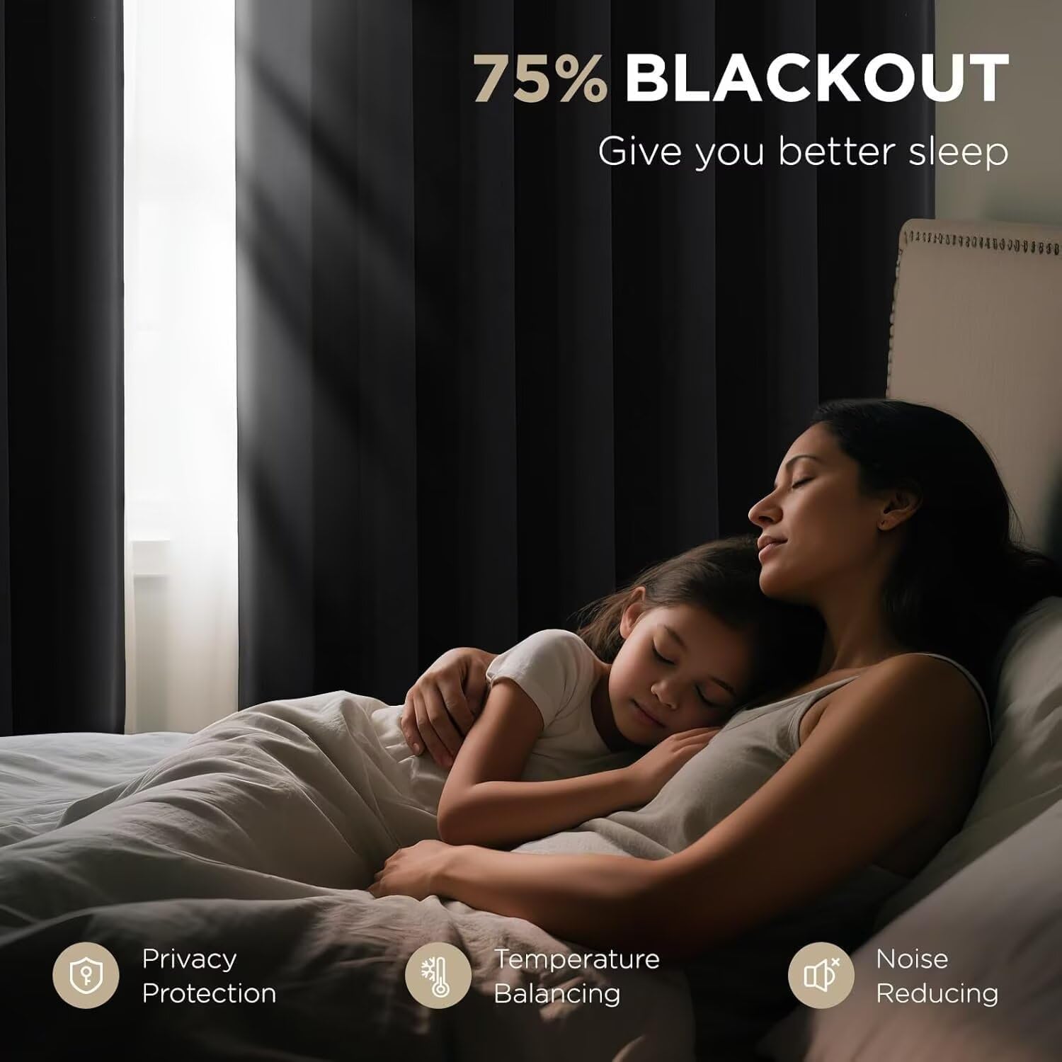 Thumbnail 2 de Joydeco 96-inch Blackout Curtains — 2 Panels 🪟