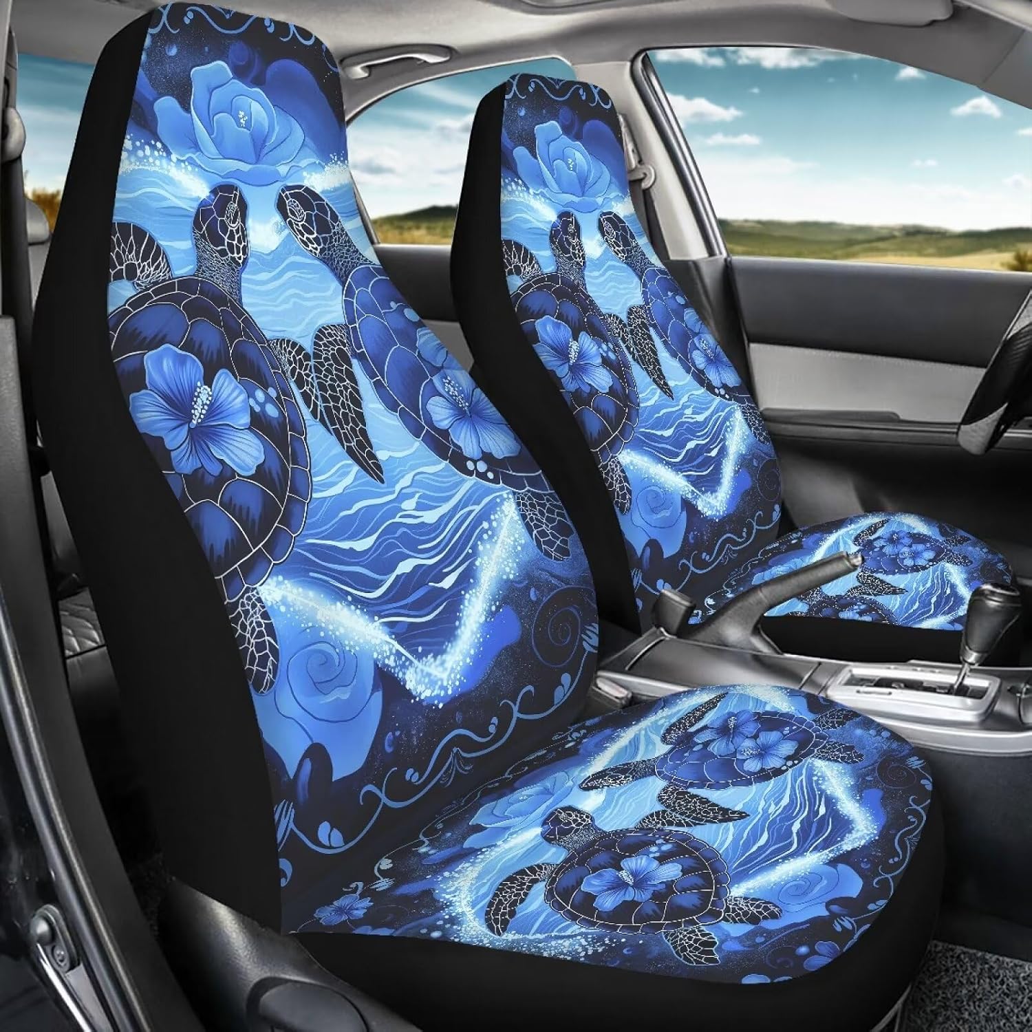 Detalle 1 de ZIATUBLES Vintage Floral Turtle Seat Covers