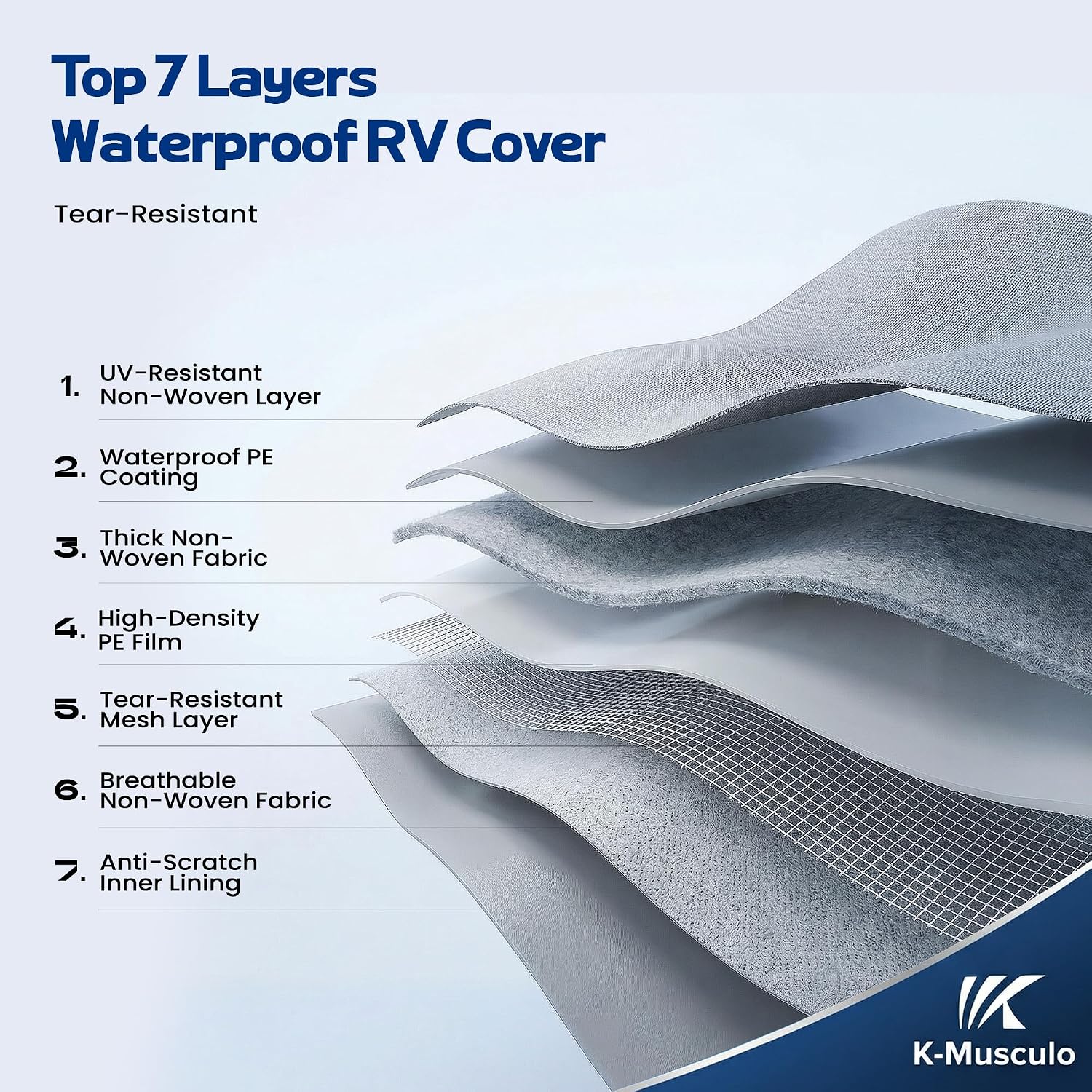 Thumbnail 1 de K-Musculo Travel Trailer Cover, 16–18 ft
