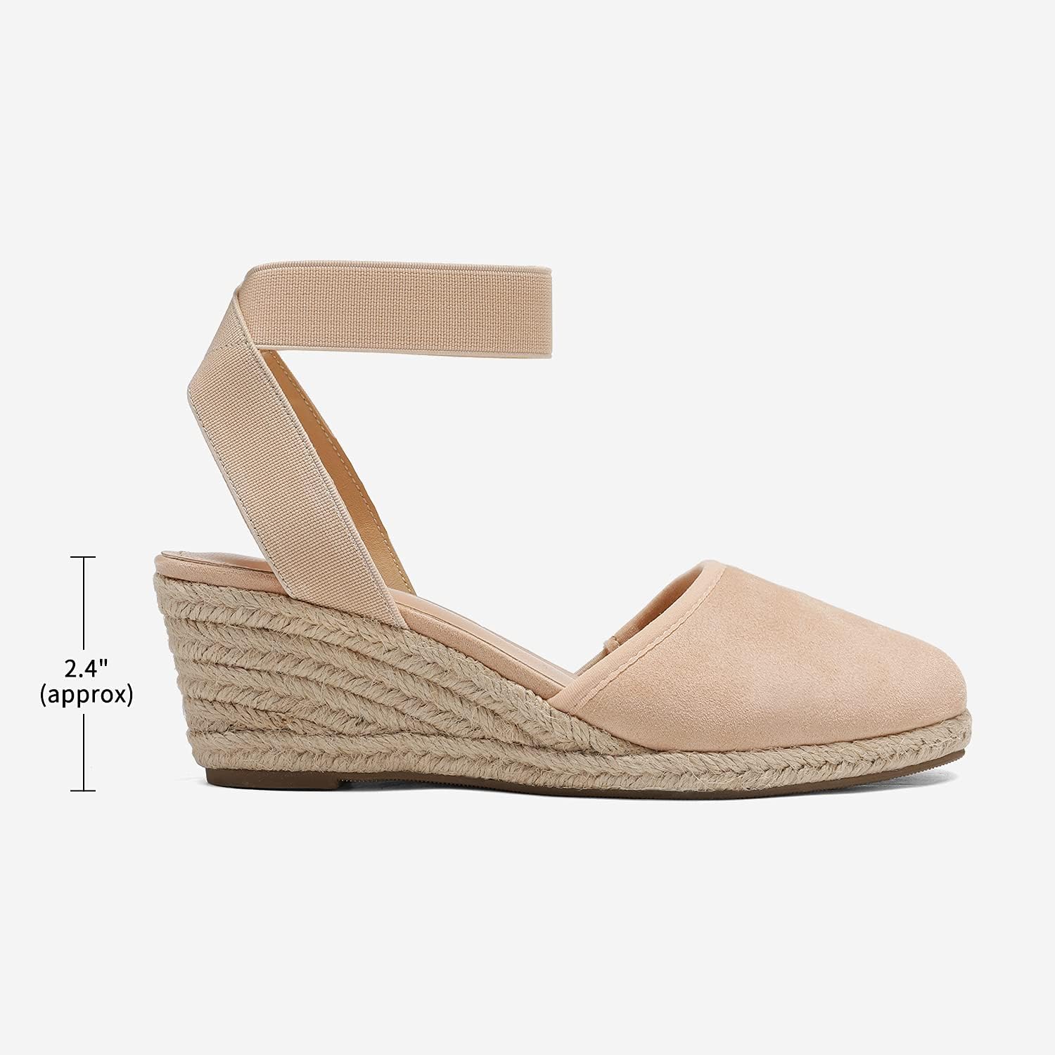 Detalle 2 de Dream Pairs Amanda-1 : sandales compensées ouvertes à bride réglable pour femmes