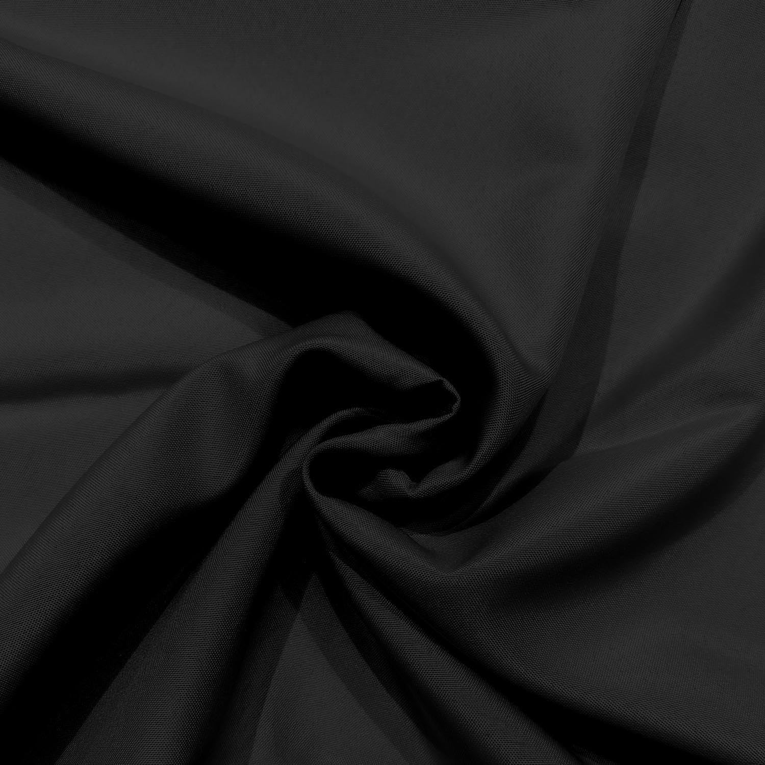 Detalle de Nappe carrée anti-tâches Soleil d'ocre Alix en polyester noir 180x180 cm