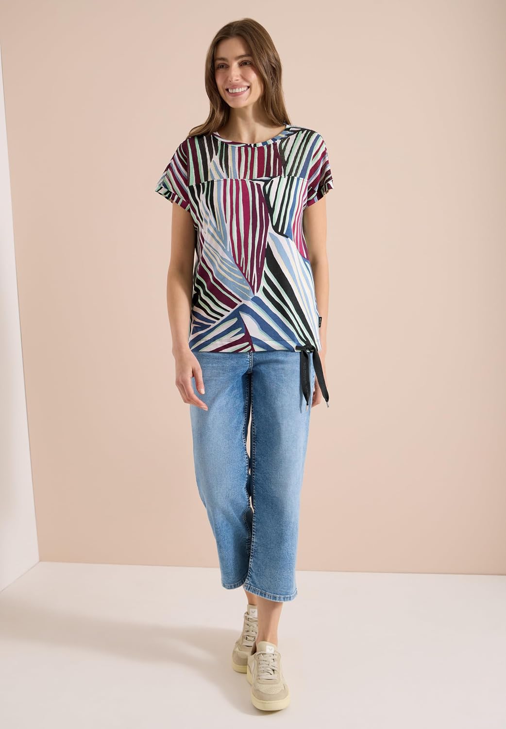 Detalle 1 de Cecil 3229911 Maglietta con Inserto in Rete Donna – misura M EU