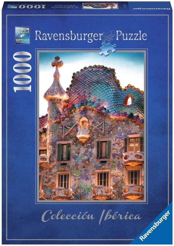 Detalle de Ravensburger Casse-tête 1000 pièces CASA Batlló Gaudí – 70 x 50 cm