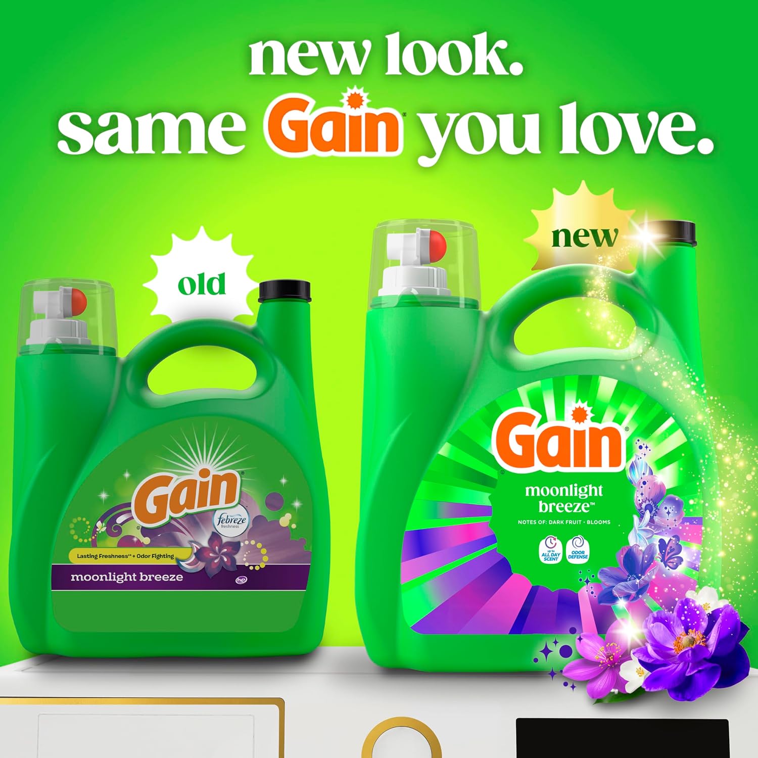 Detalle 2 de GAIN Moonlight Breeze Liquid Laundry Detergent, 100 Loads, 4.55 L