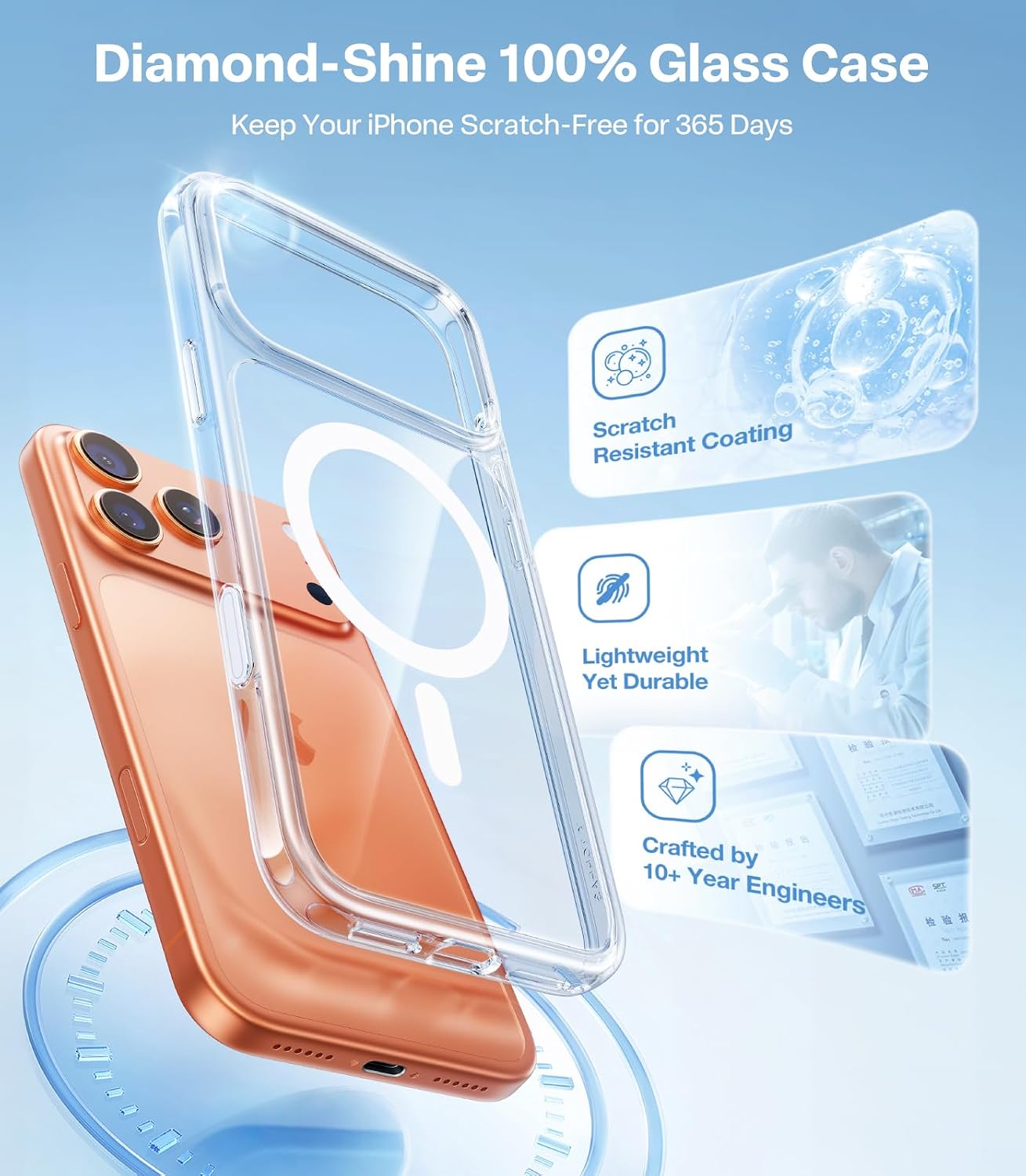 Detalle 2 de TORRAS iPhone 17 Pro Max case MagSafe, 12ft shockproof