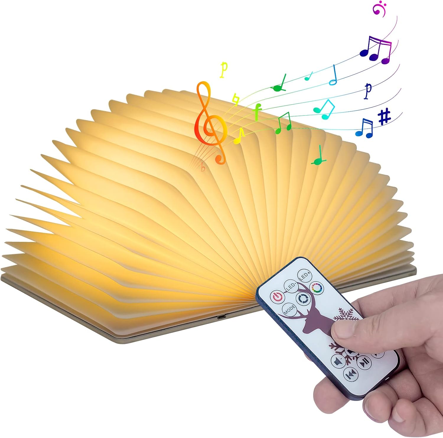 Detalle de QXMGCBOK 3D Drachen-Relief Bluetooth-Buchlautsprecher mit Nachtlicht – tragbar & drehbar