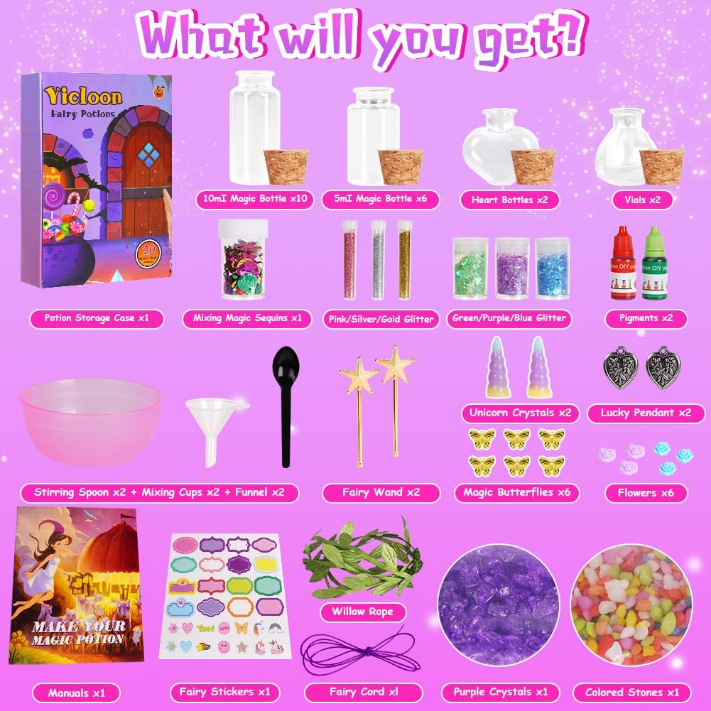 Detalle 2 de Vicloon Kit per Pozioni Fatate 20 pezzi