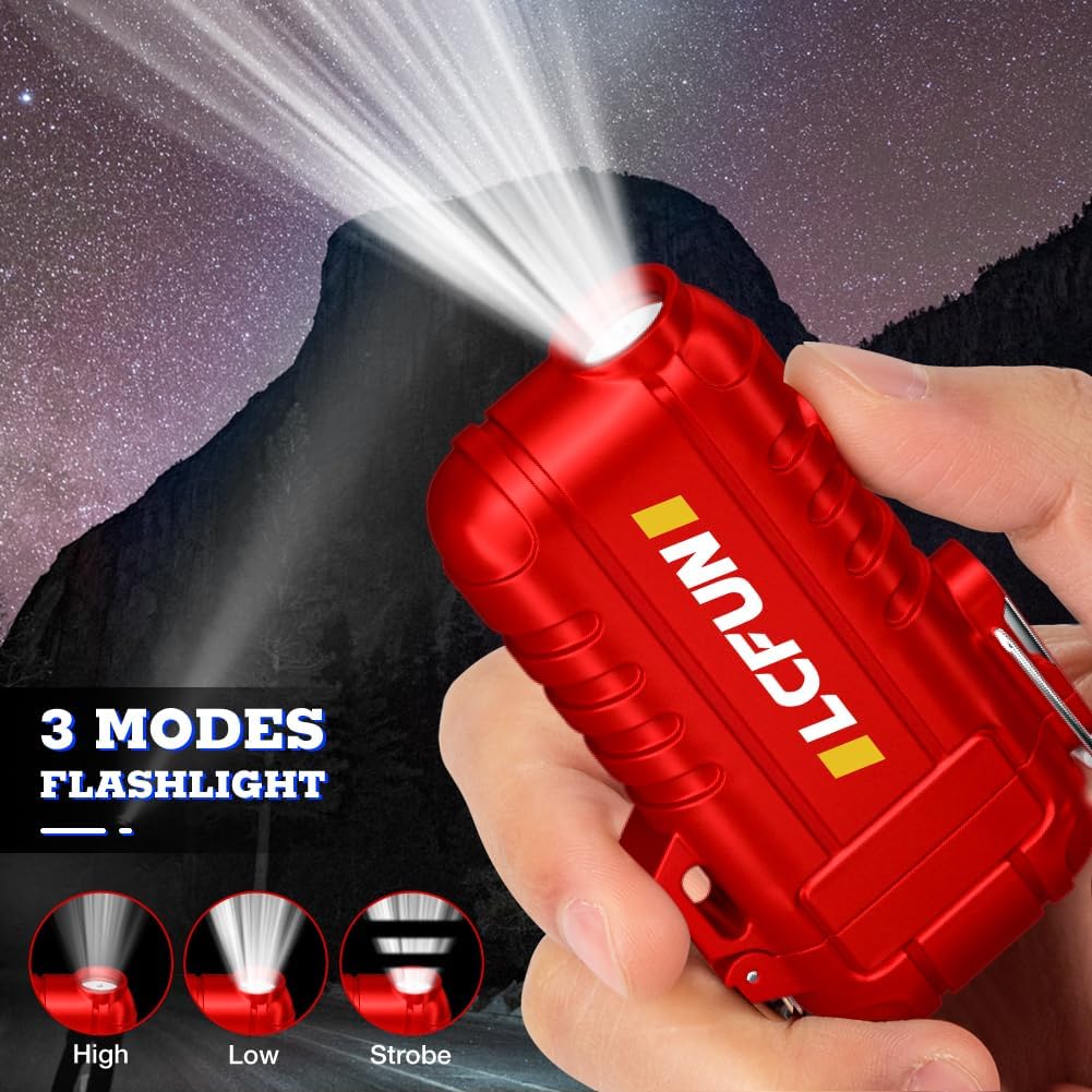 Detalle 2 de USB-C Rechargeable Electric Arc Plasma Lighter with Retractable Neck, IP56 Waterproof & Windproof (Camping/Hiking/Candles)