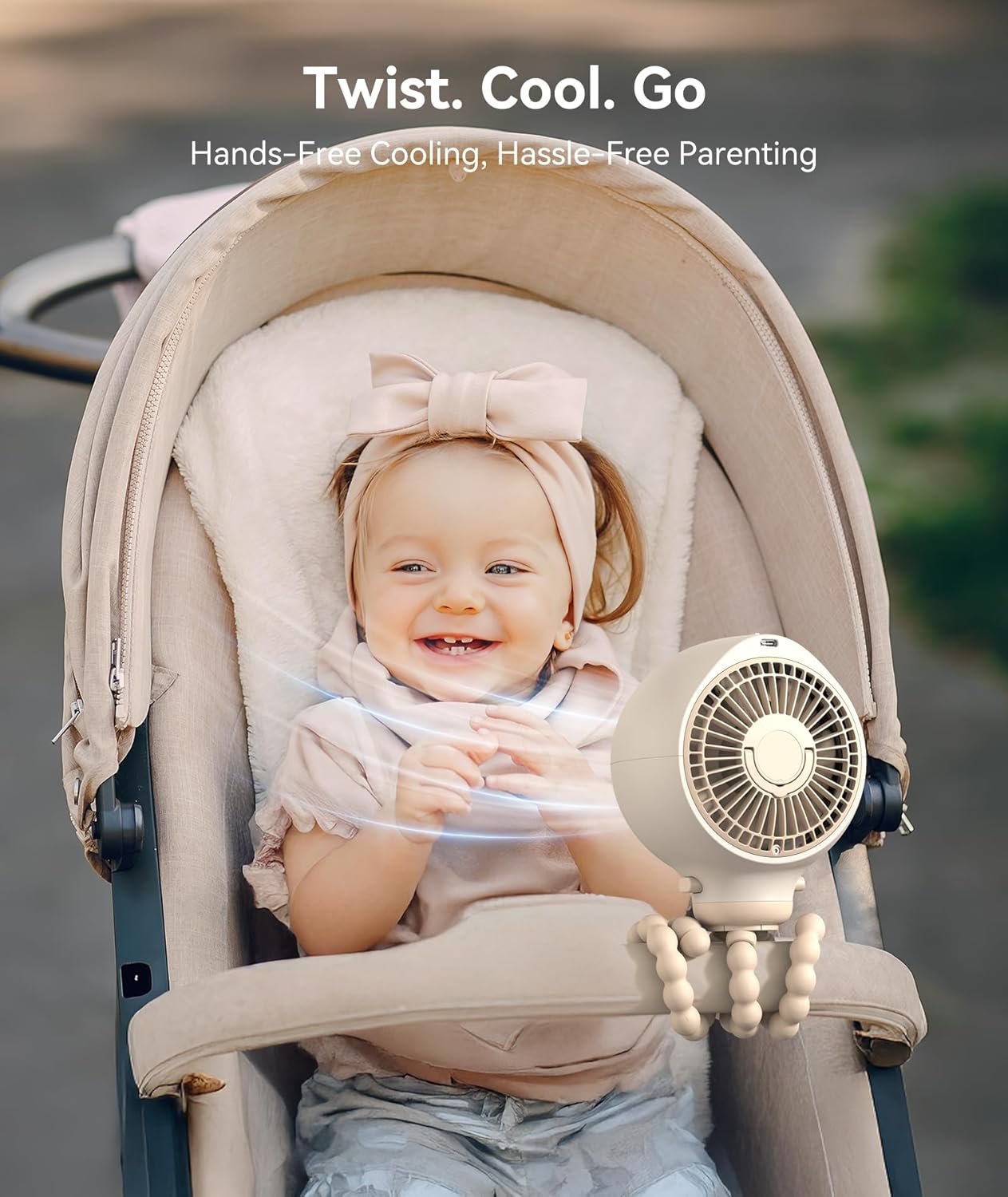 Thumbnail 2 de Dreamegg Portable Baby Pram Fan 4000mAh