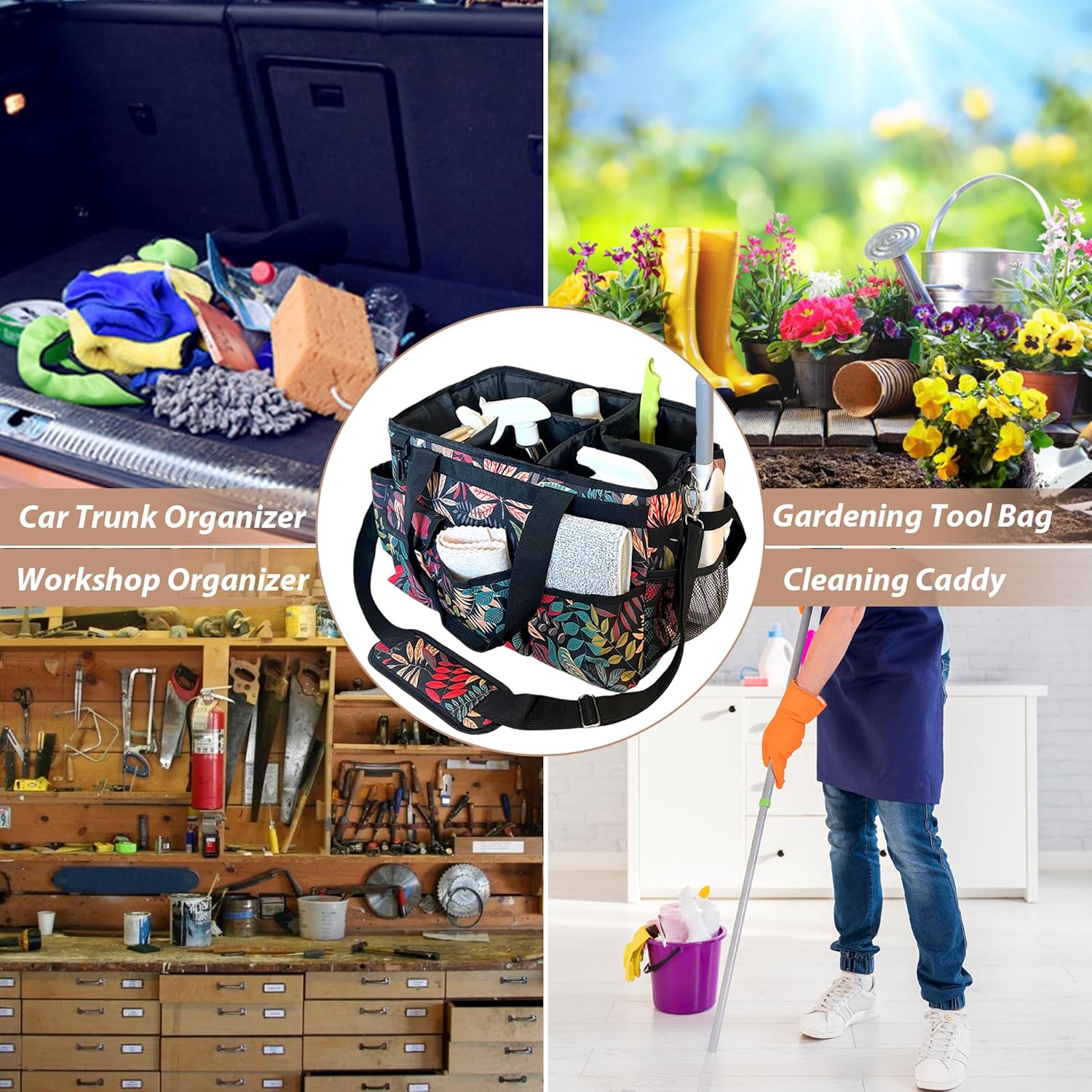 Thumbnail 5 de DCY BLUE Cleaning Caddy Organizer With Handle (large cleaning caddy bag)