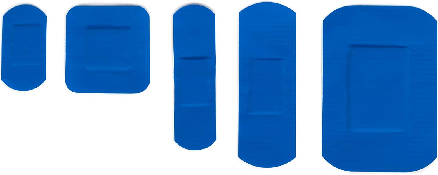 Detalle de HypaPlast Blue Catering Chef's Plasters Assorted Pack – 100 Plasters
