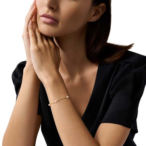 Thumbnail 1 de Pulsera de mujer Emporio Armani en tono dorado con cierre langosta