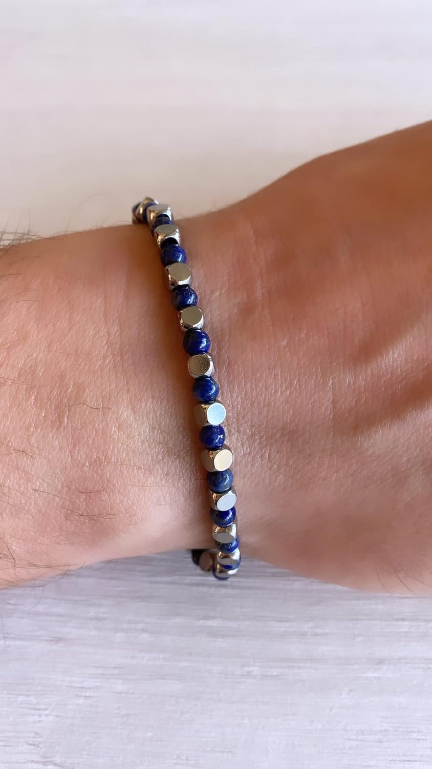 Thumbnail 3 de Bracciale Pietre Naturali 4 MM 10:10: Eleganza Made in Italy, Regolabile in Acciaio Inossidabile