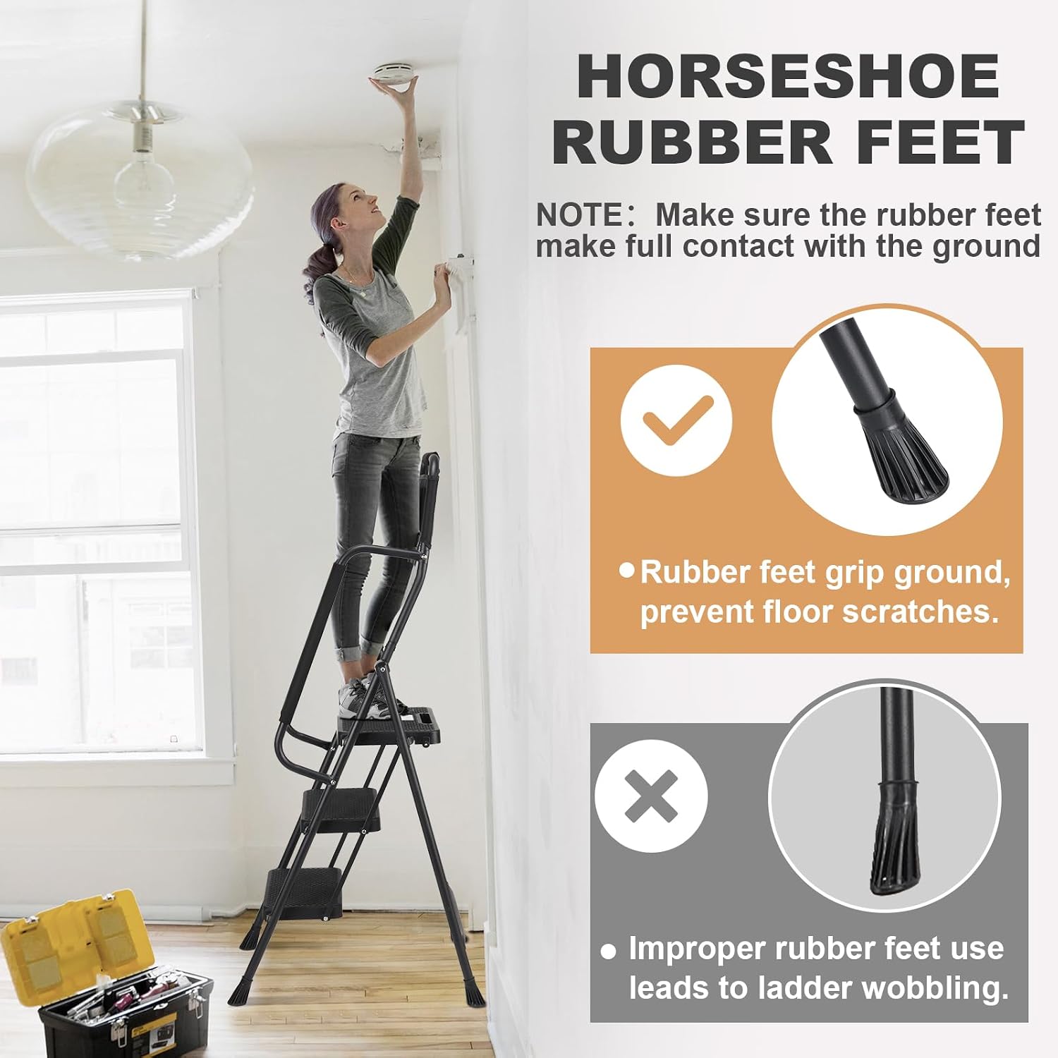 Detalle 1 de HBTower 3-Step Ladder