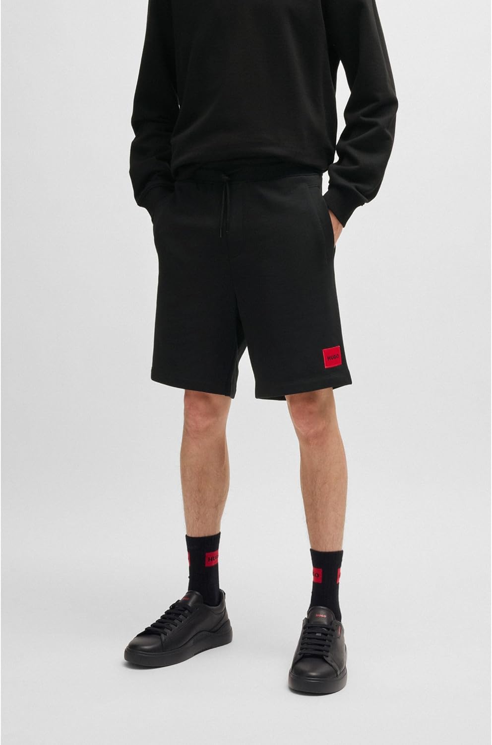 Thumbnail 3 de HUGO Men's Diz222 Jersey Shorts, Black001, Size S