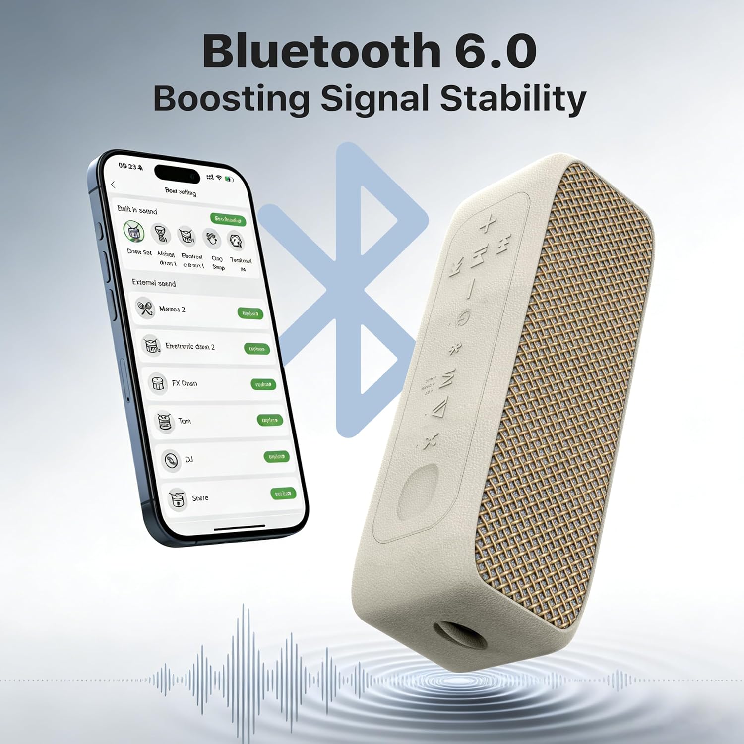 Thumbnail 2 de JUOVI ZS300 cassa Bluetooth portatile con Bluetooth 6.0, IP68 e TWS