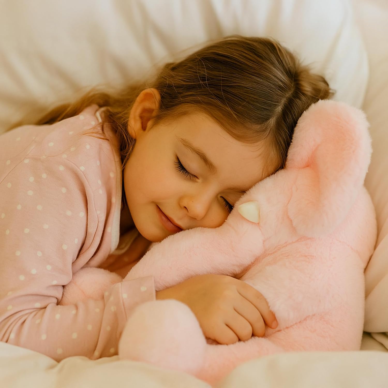 Thumbnail 2 de WEIGEDU Plüsch-Elefant 33 cm (rosa) – Kuscheltier mit großen Ohren und langer Nase