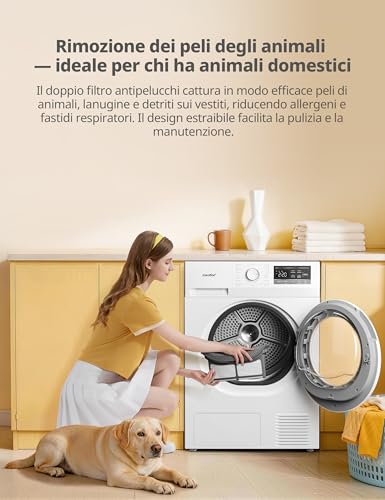 Detalle de COMFEE' Asciugatrice Pompa di Calore 8 kg EcoDry: asciugatura efficiente e delicata
