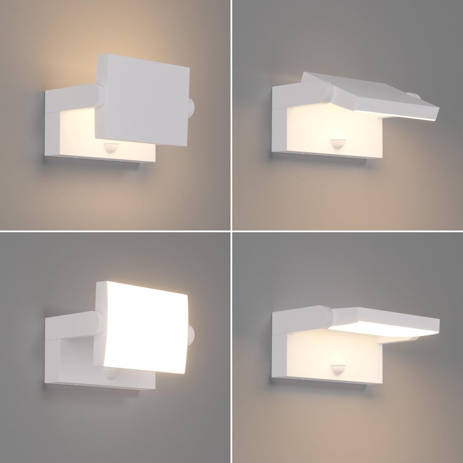 Thumbnail 3 de Klighten 24W Applique LED Rotative Indoor/Outdoor avec Détecteur de Mouvement (IP65)