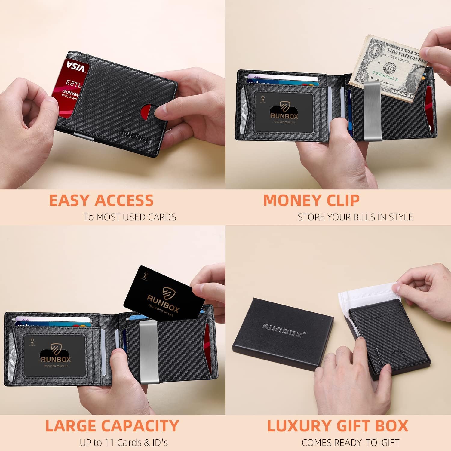 Detalle 2 de RUNBOX Slim Wallet 11 cards 💼