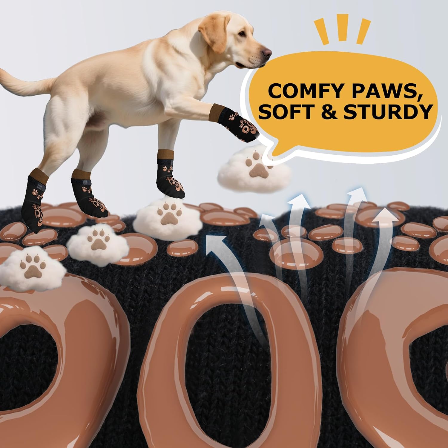 Thumbnail 2 de Dog Paw Socks, XS