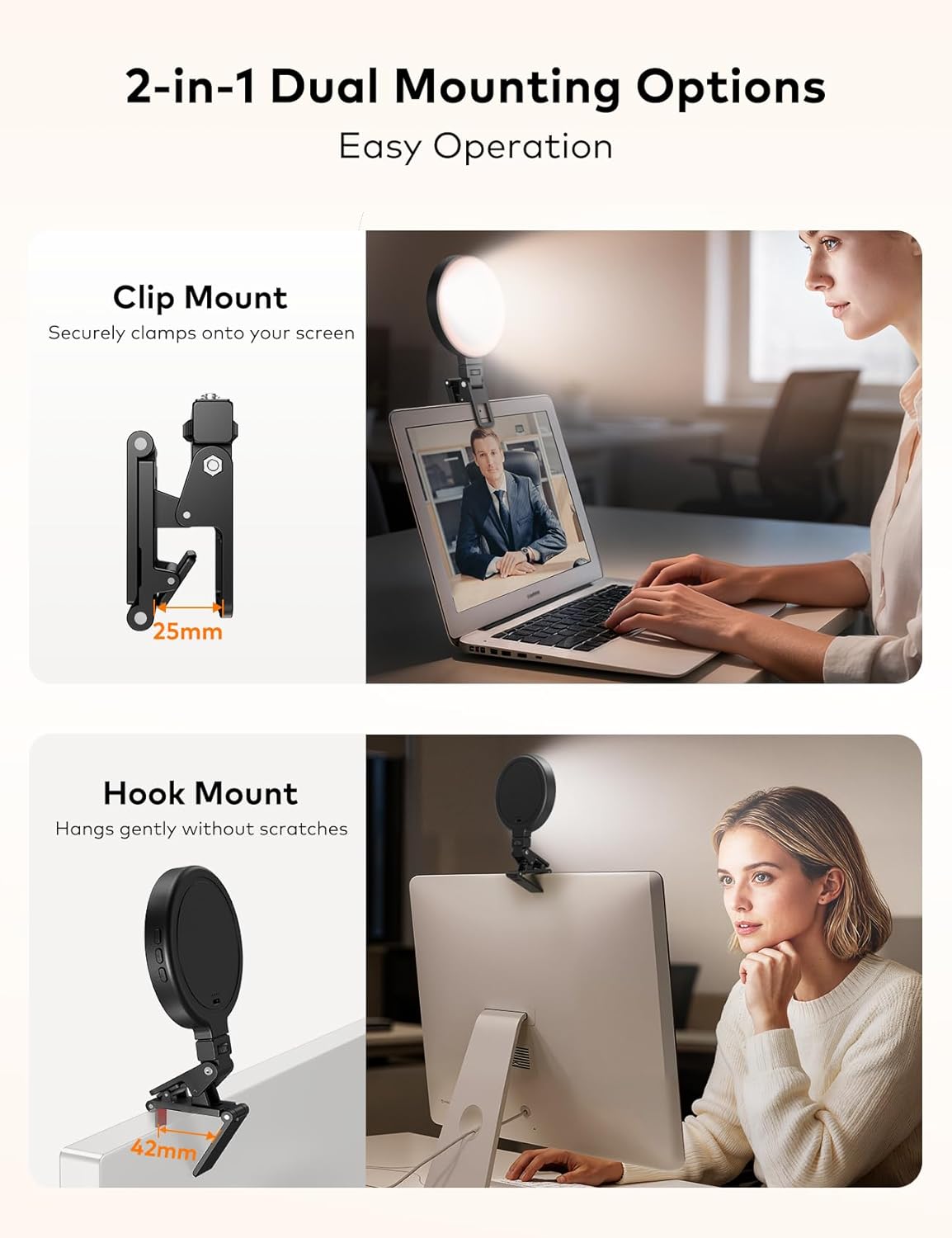 Thumbnail 2 de Portable Selfie Light 4 Inch for Laptop