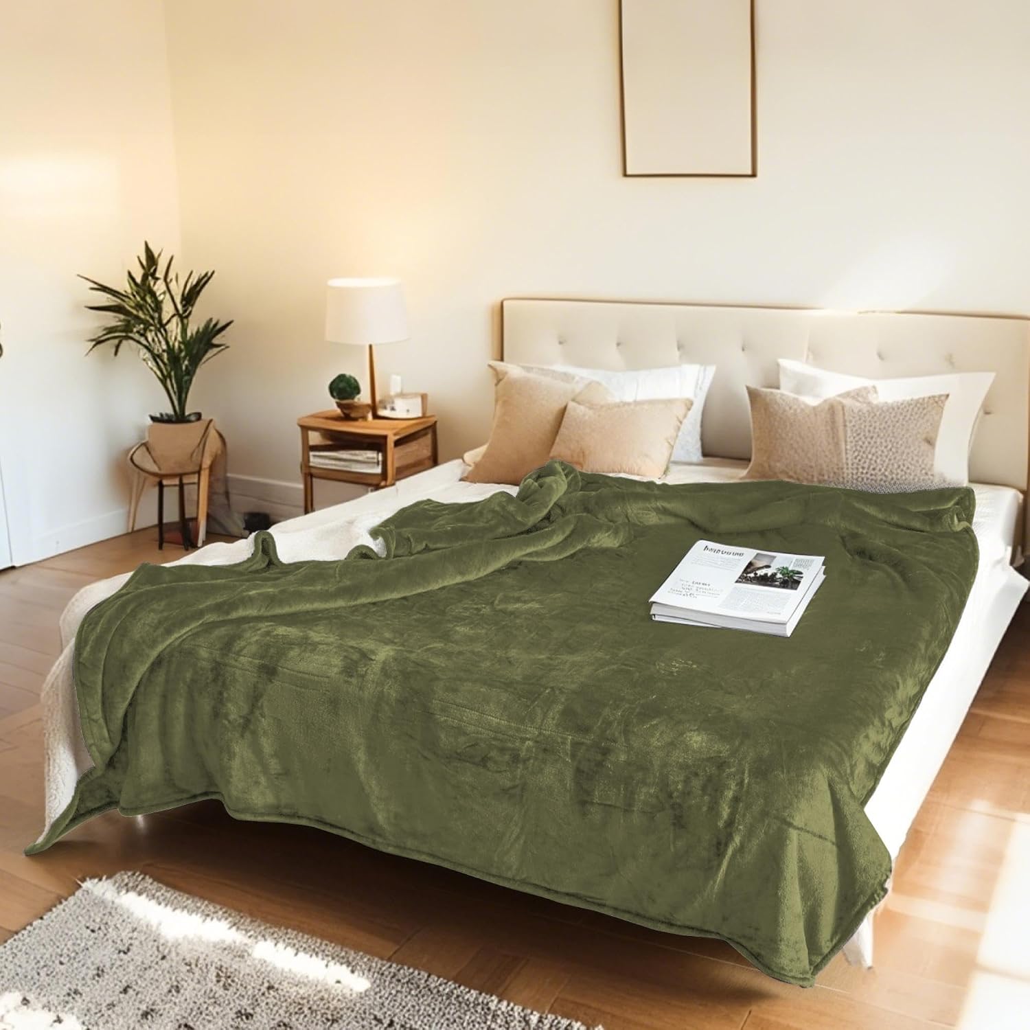 Thumbnail 6 de Olive Green Electric Heated Blanket 72"x84"
