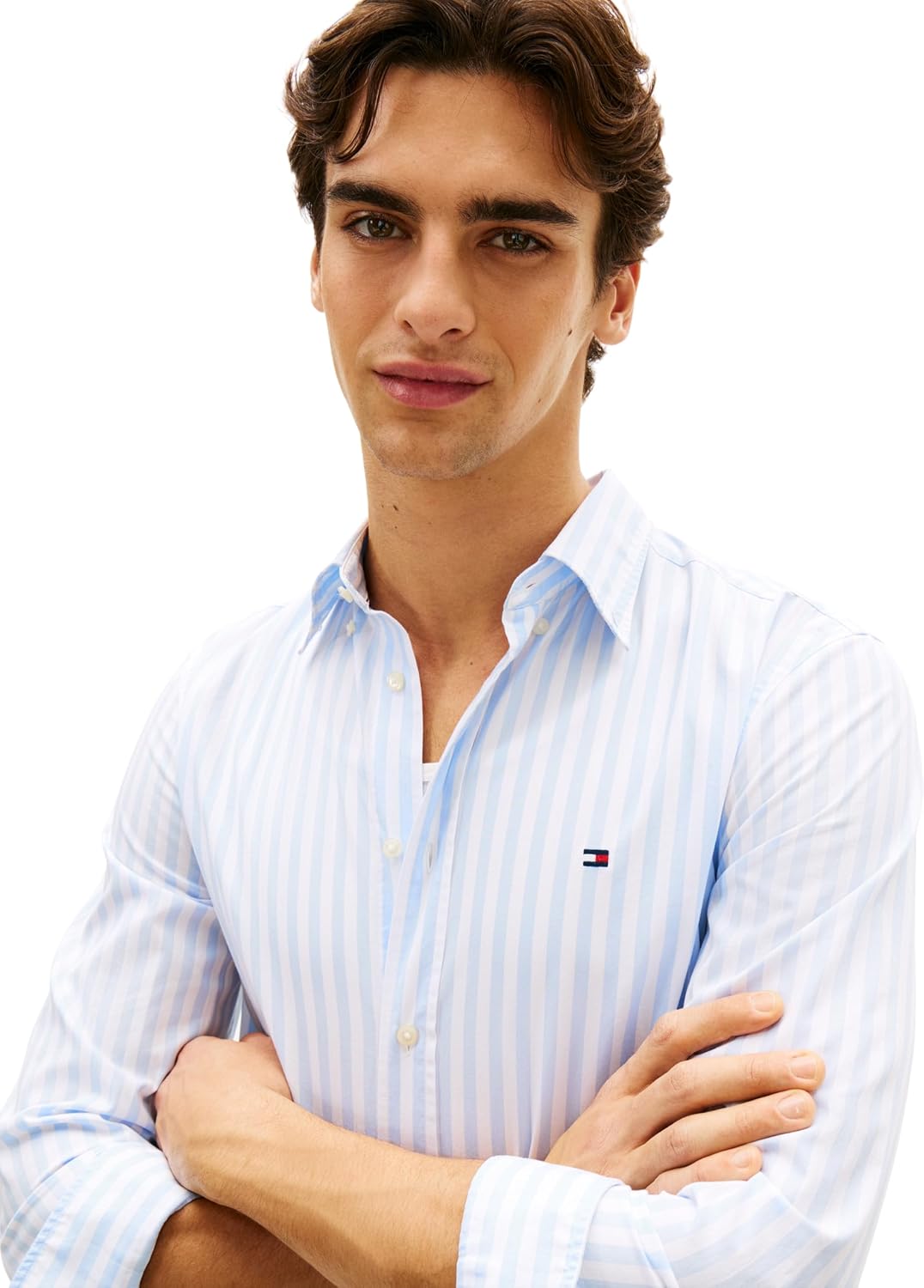 Detalle de Tommy Hilfiger Flex POPLIN Classic STP RF Shirt – Regular Fit, Button-Down-Kragen
