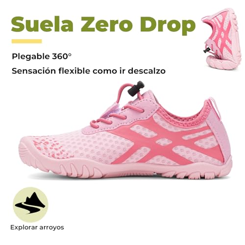 Detalle 2 de SAGUARO Escarpines Barefoot para Niños: zapatillas acuáticas de secado rápido y puntera amplia