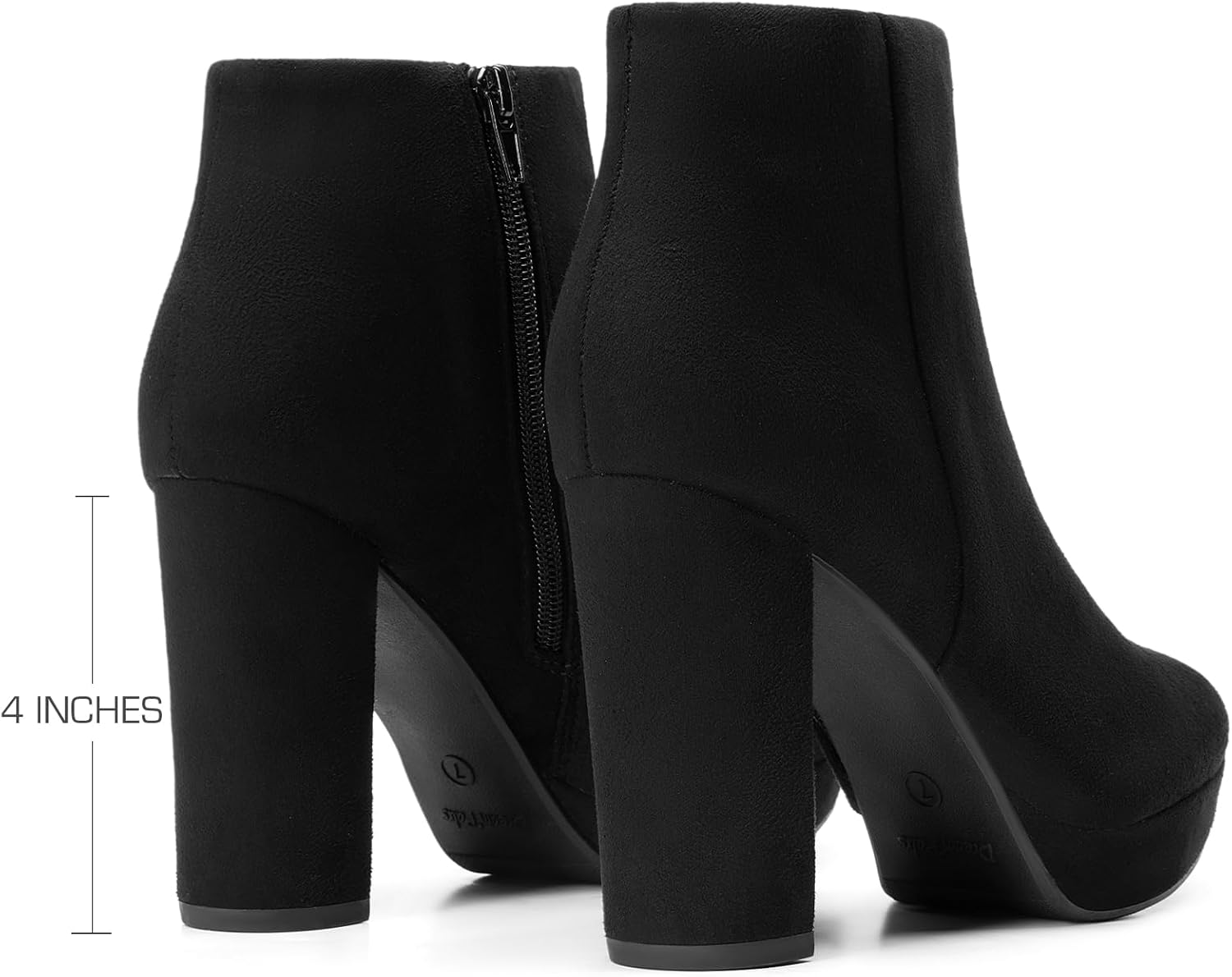 Detalle 2 de DREAM PAIRS Women's Ankle Boots with Suede Upper
