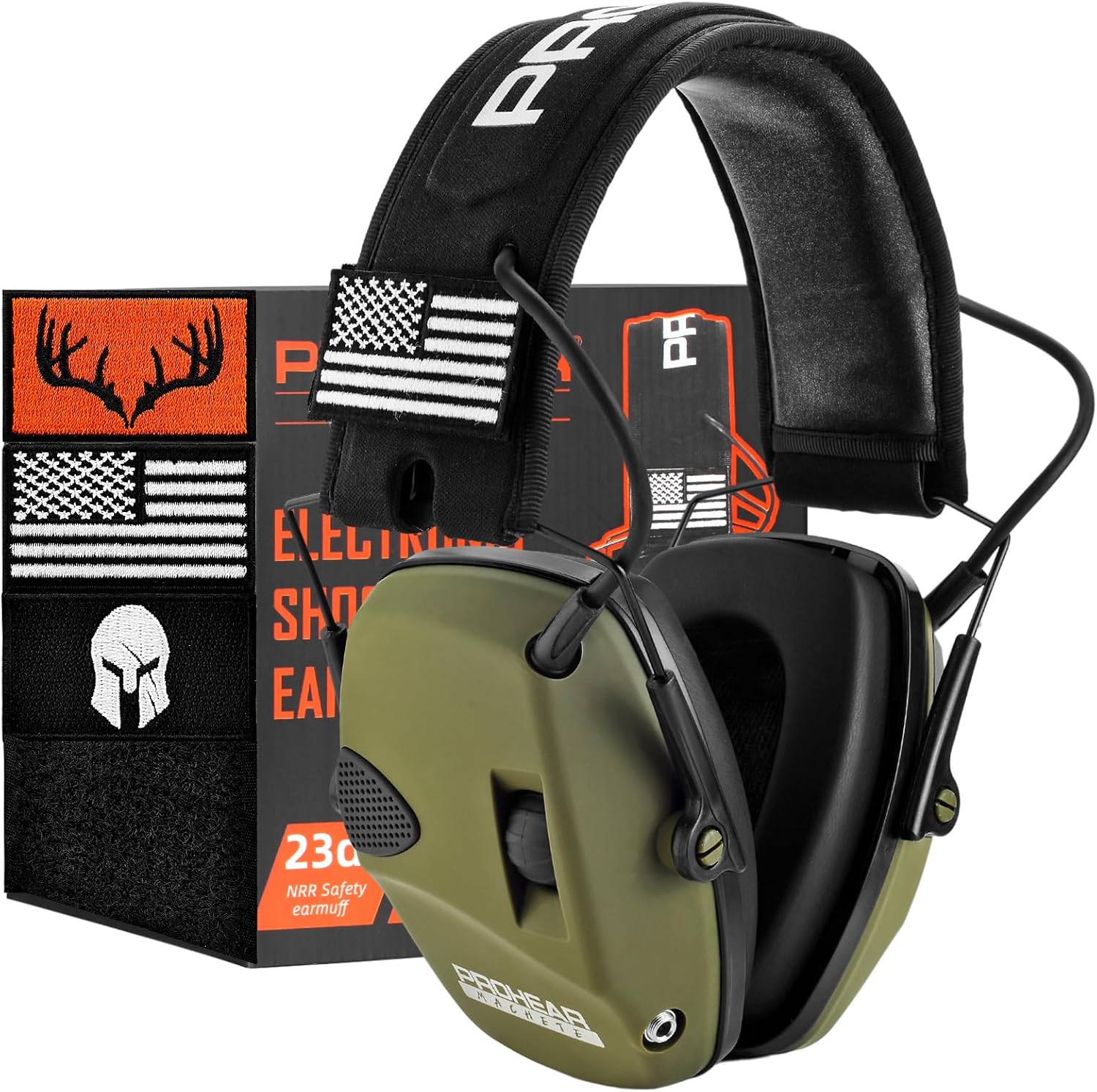 Detalle de PROHEAR Electronic Shooting Earmuffs, NRR 23 dB