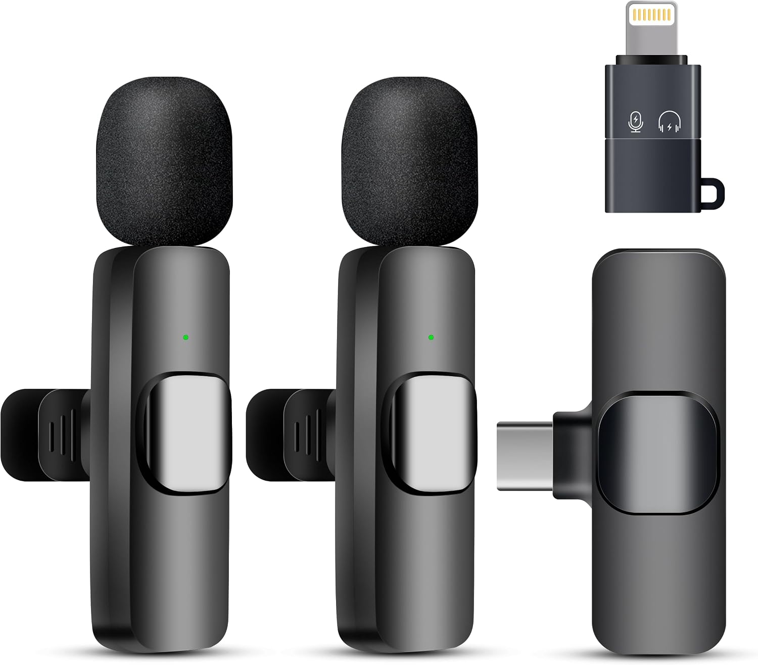 Detalle 2 de Uewpv 2026 Microfono Wireless: Kit dualità per Vlog e contenuti social