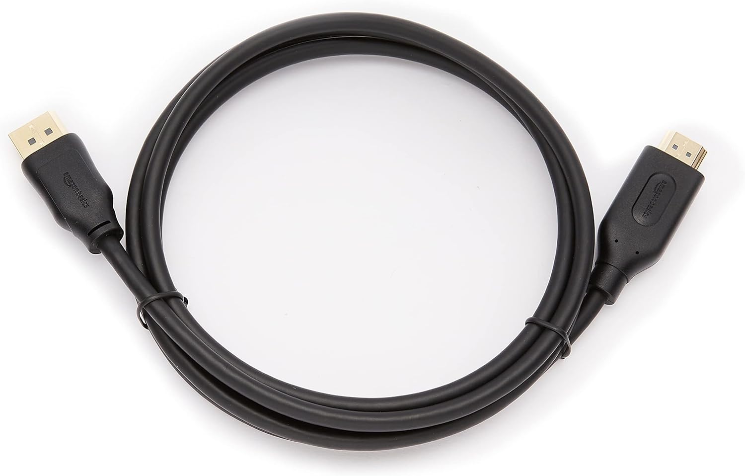 Thumbnail 1 de Câble DisplayPort (Source) vers HDMI (écran) Amazon Basics 1,8 m – 4K à 30 Hz, jusqu’à 1920 x 1200, noir