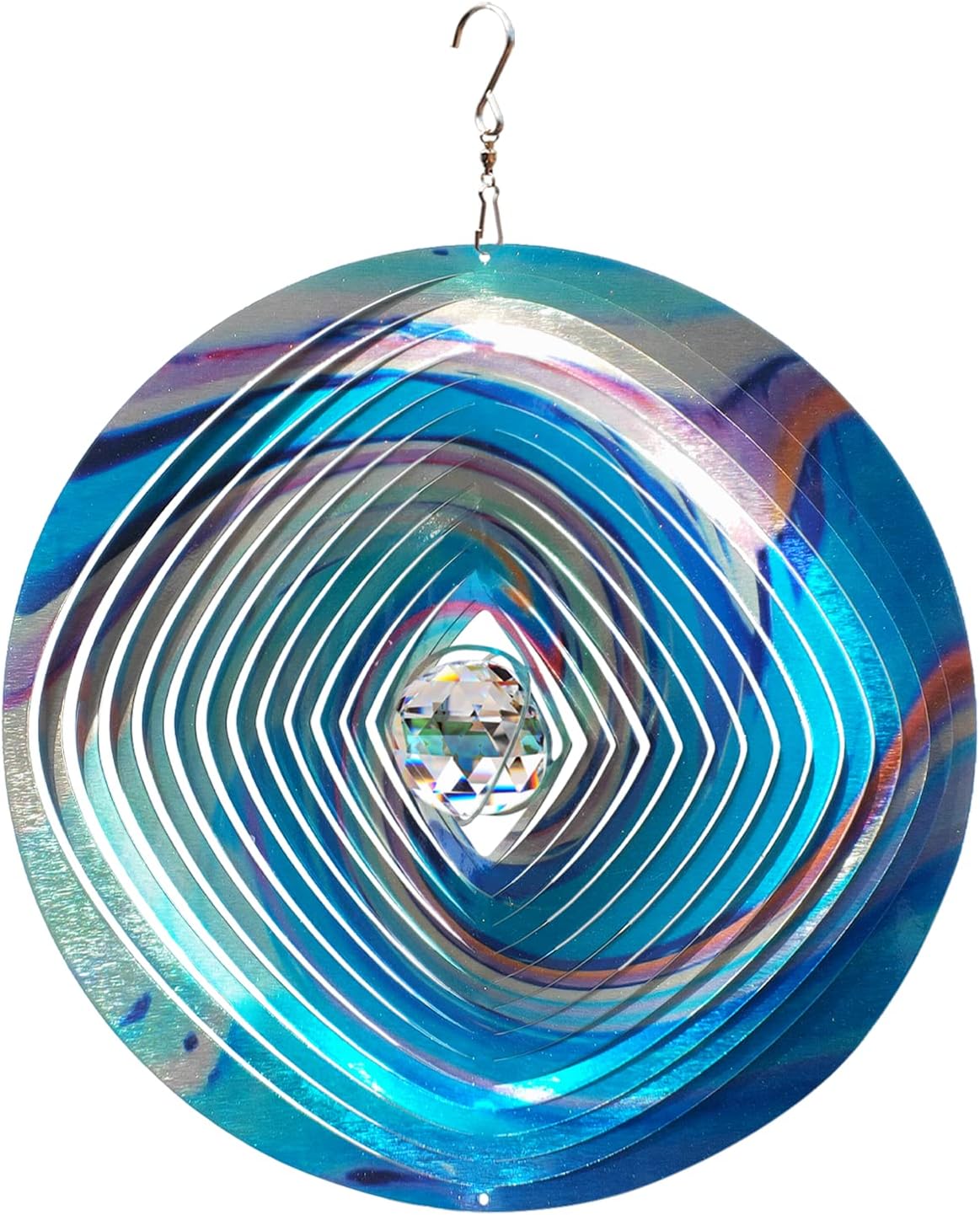 FONMY Mandala Wind Spinner 12-inch Yard Art