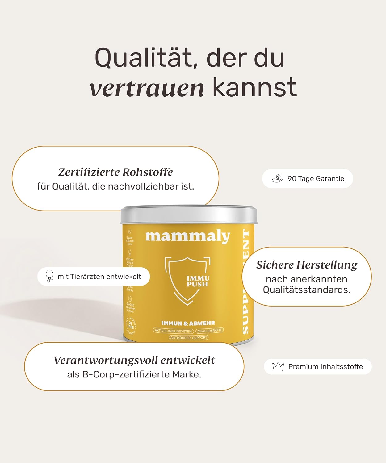 Thumbnail 5 de mammaly Immu Push 350 g Immunsystem-Leckerli đ
