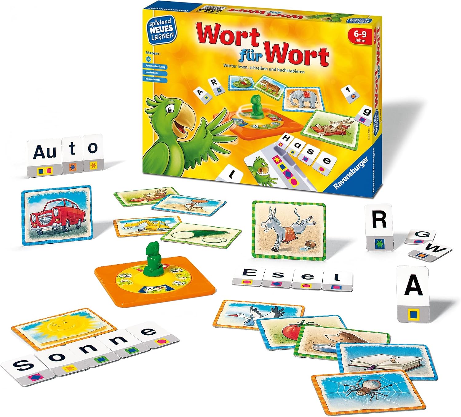 Detalle de Ravensburger Kinderspiel Wort für Wort – Lernspiel ab 6 Jahre