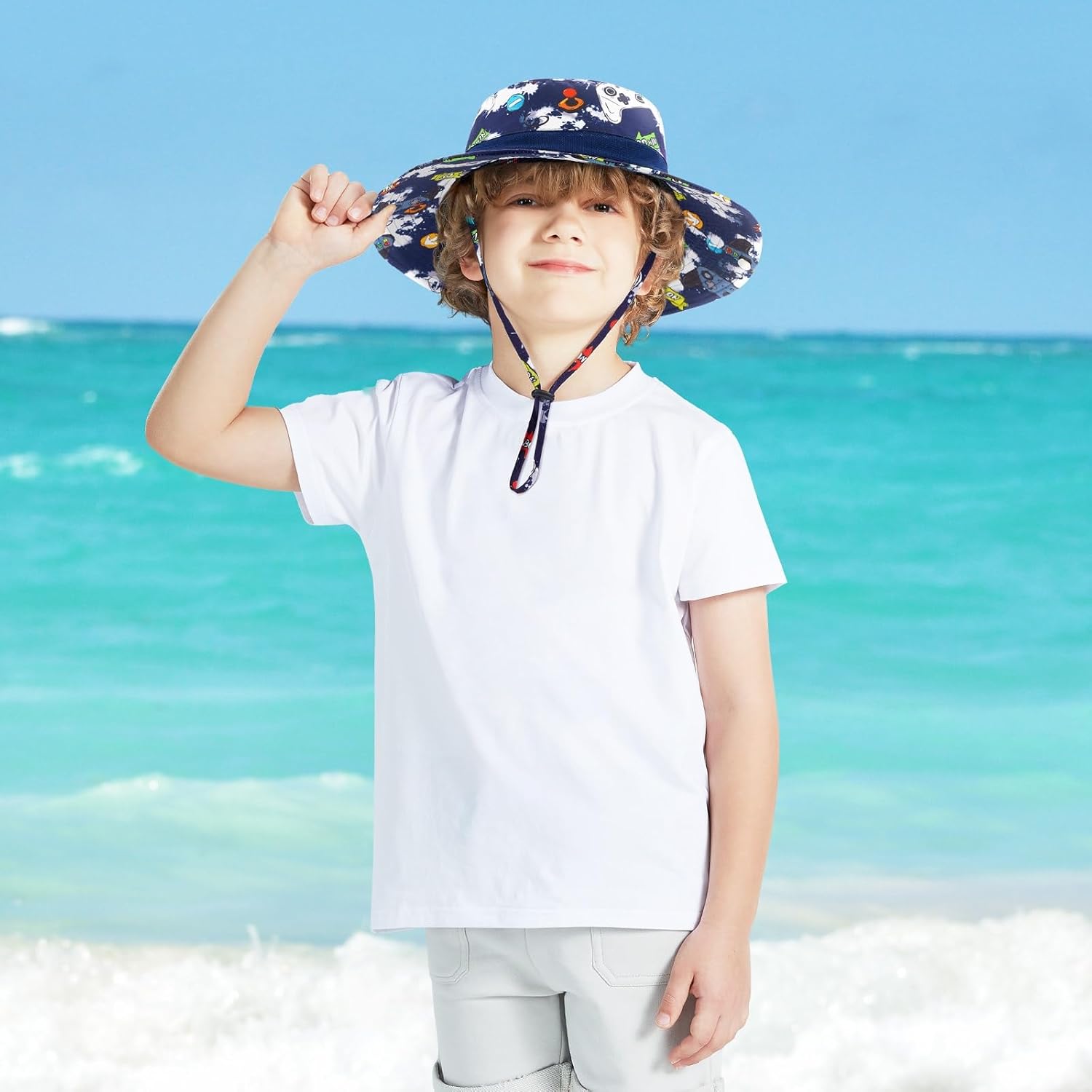 Thumbnail 5 de WAWSAM Kids Sun Hat: Adjustable Unicorn Bucket Hat with UV Protection for Girls