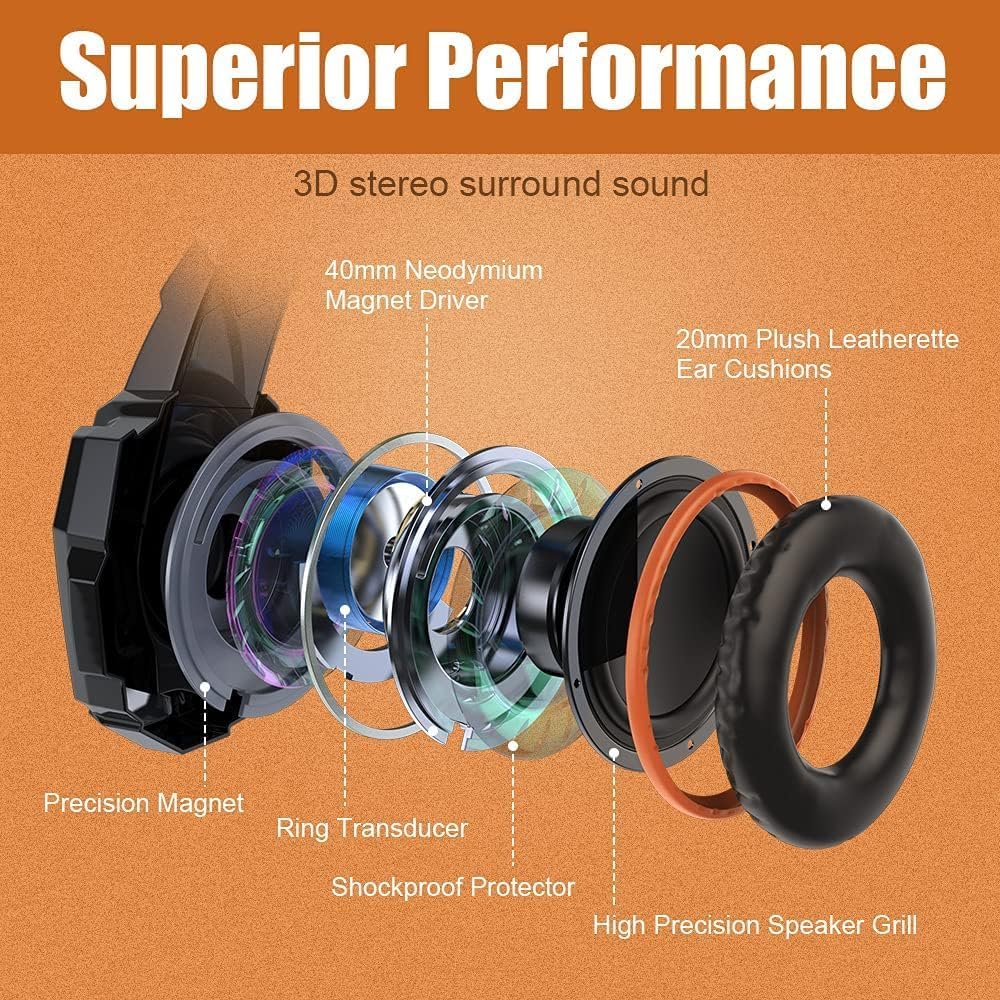 Detalle 2 de BENGOO G9000 Gaming Headset 40mm