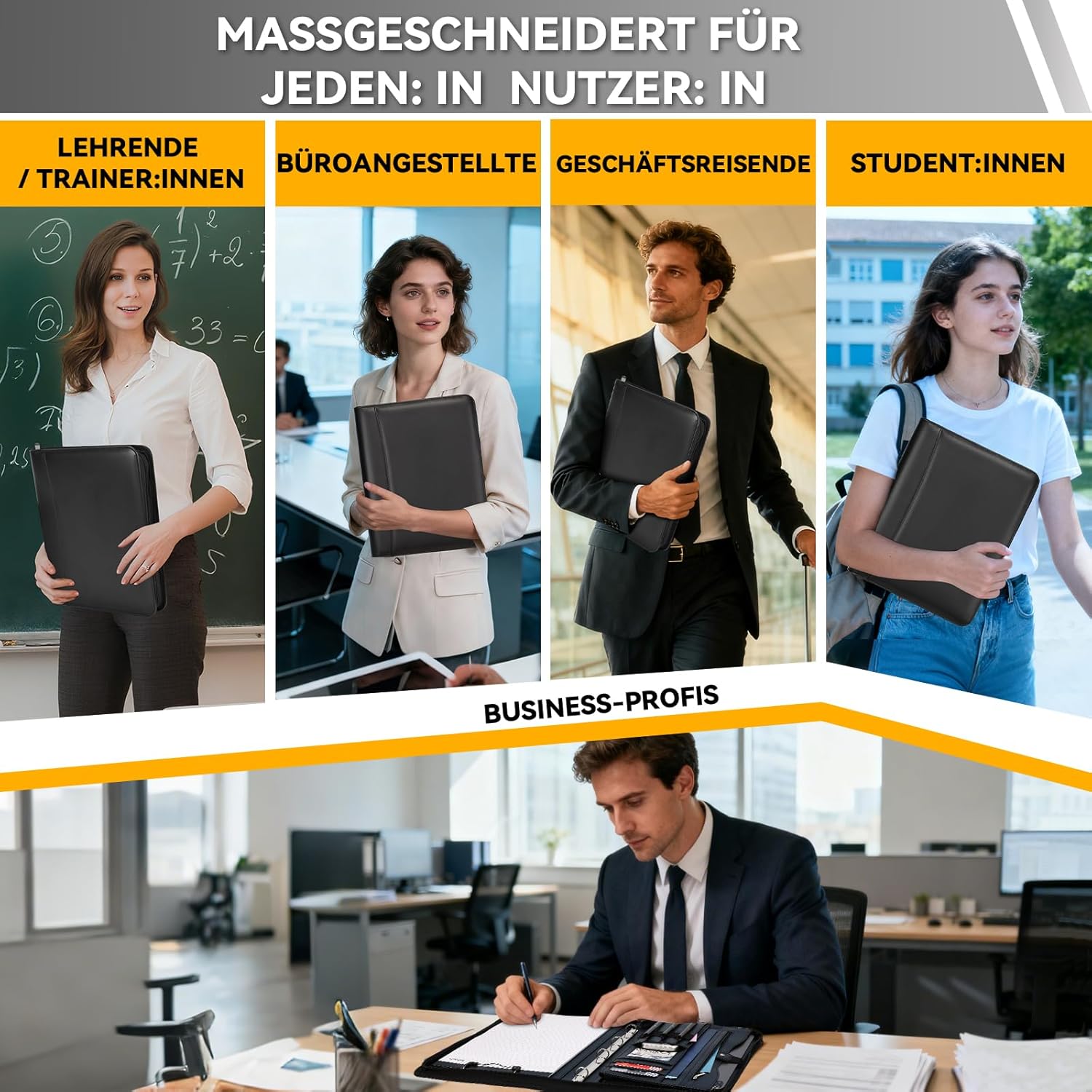 Thumbnail 6 de Leathario Schreibmappe A4 📁