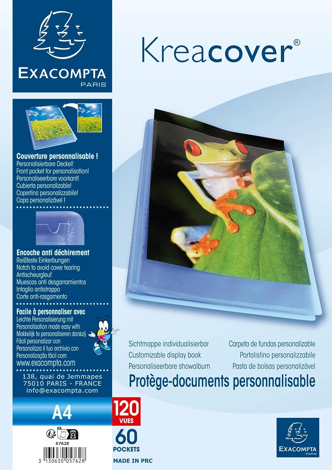 Thumbnail 6 de Exacompta 5762E Kreacover Chromaline bleu