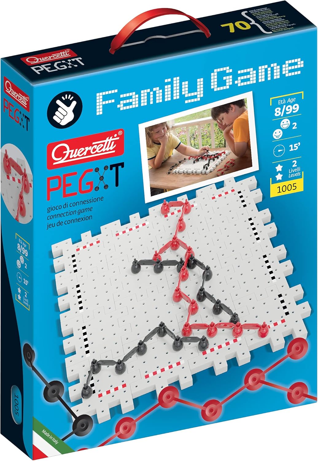 Thumbnail 6 de Sea Battle Quercetti Battaglia Navale: gioco da tavolo educativo con coordinate cartesiane per bambini 7+