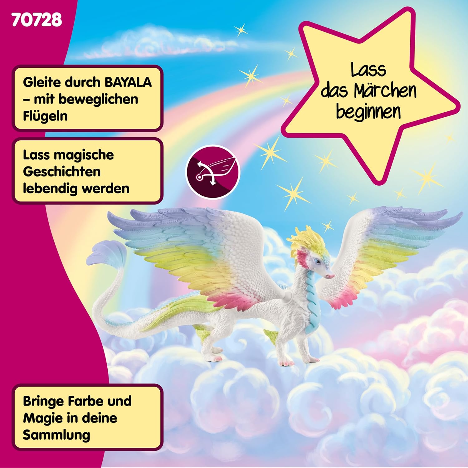 Thumbnail 3 de Schleich Bayala Regenbogendrache 70728 Dekorationsfigur