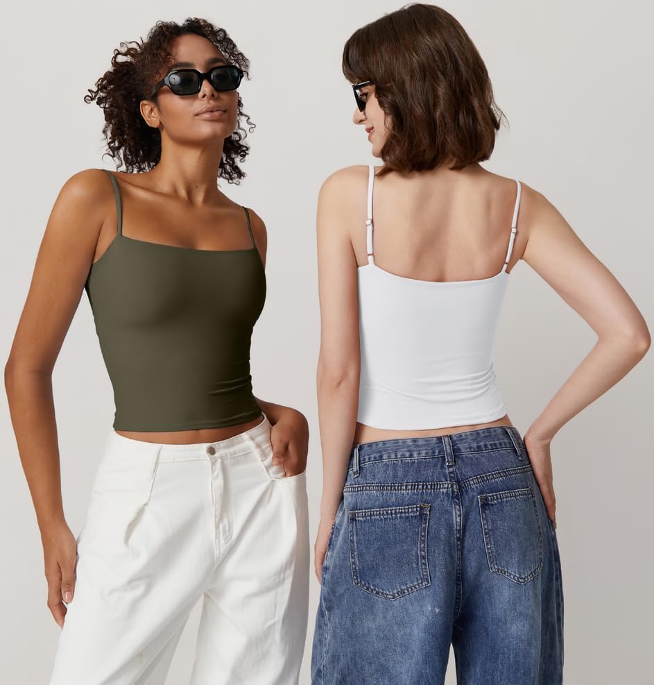 Thumbnail 2 de QINSEN Women's Double Lined Tank Top