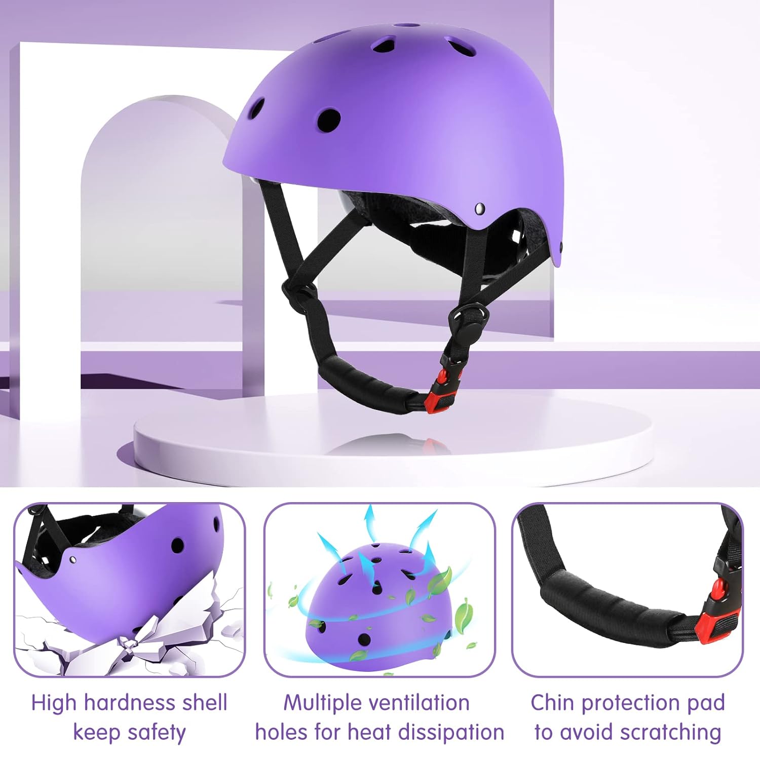 Thumbnail 2 de Kit Protection Roller Enfant (casque + genouillères/coudières/poignets) 3 à 10 ans