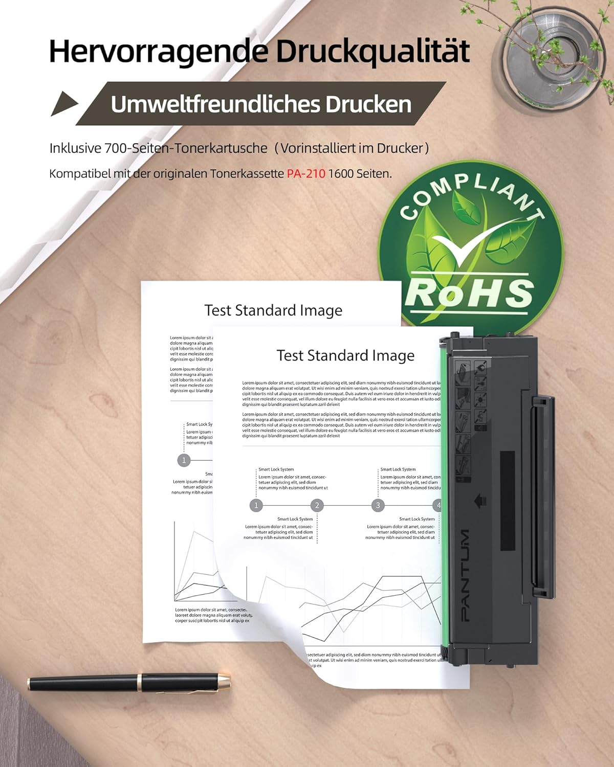 Thumbnail 5 de PANTUM P2502W Laserdrucker 22 Seiten/min