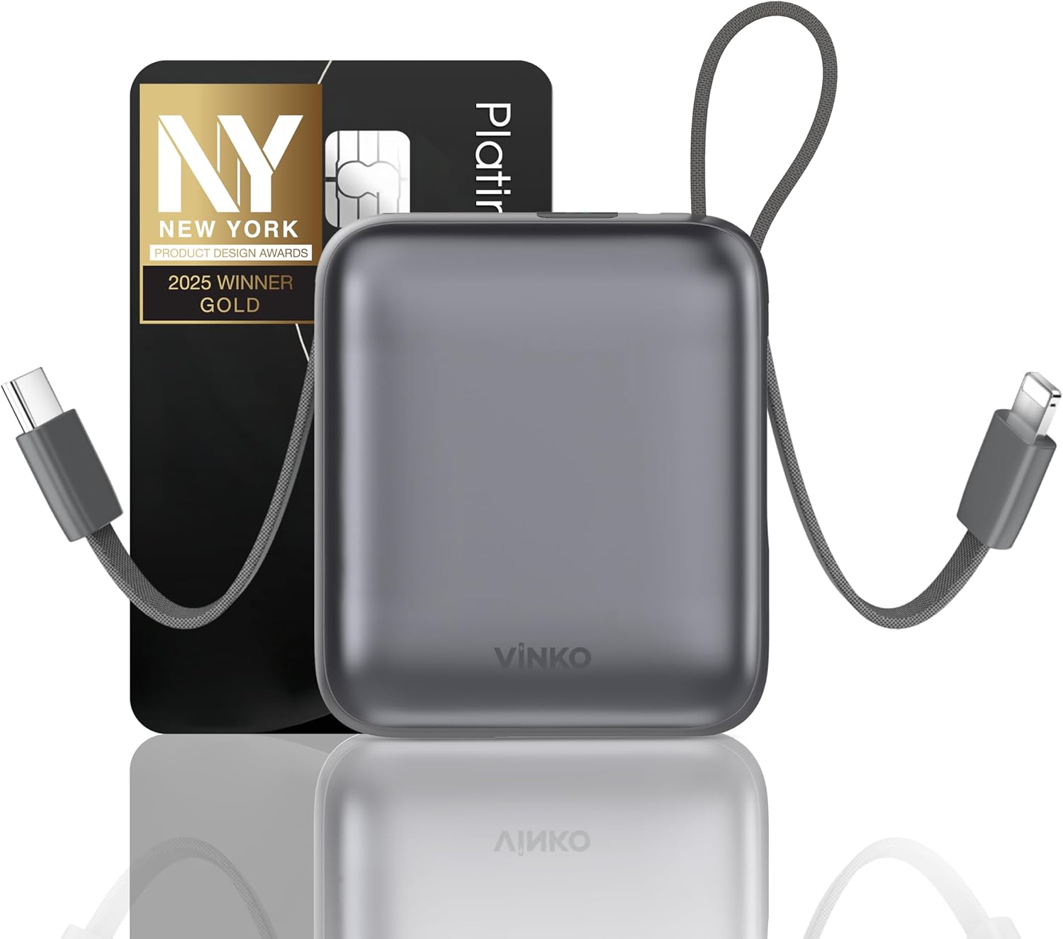 Detalle de VINKO 10000mAh power bank with 22.5W USB-C