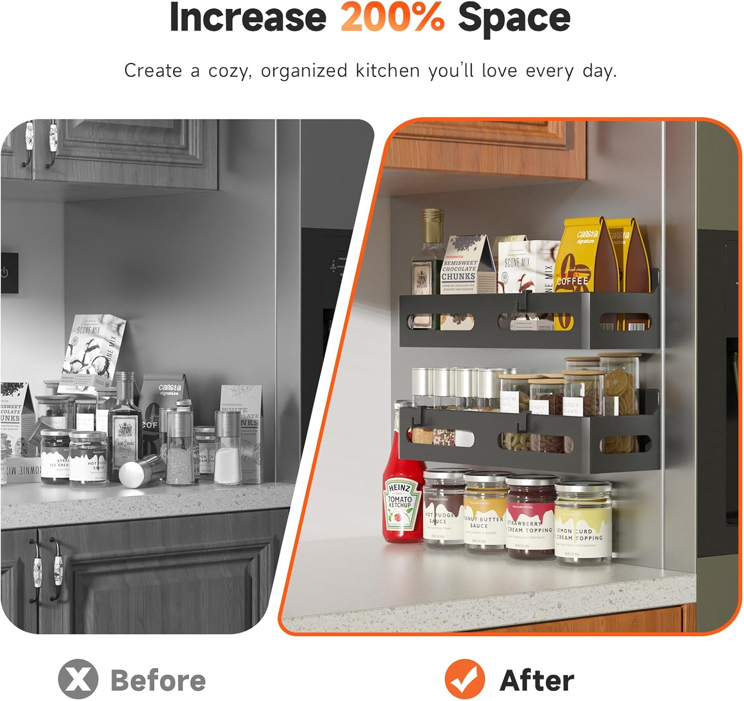 Detalle de Sevenblue Magnetic Spice Rack 4-Pack 🧂