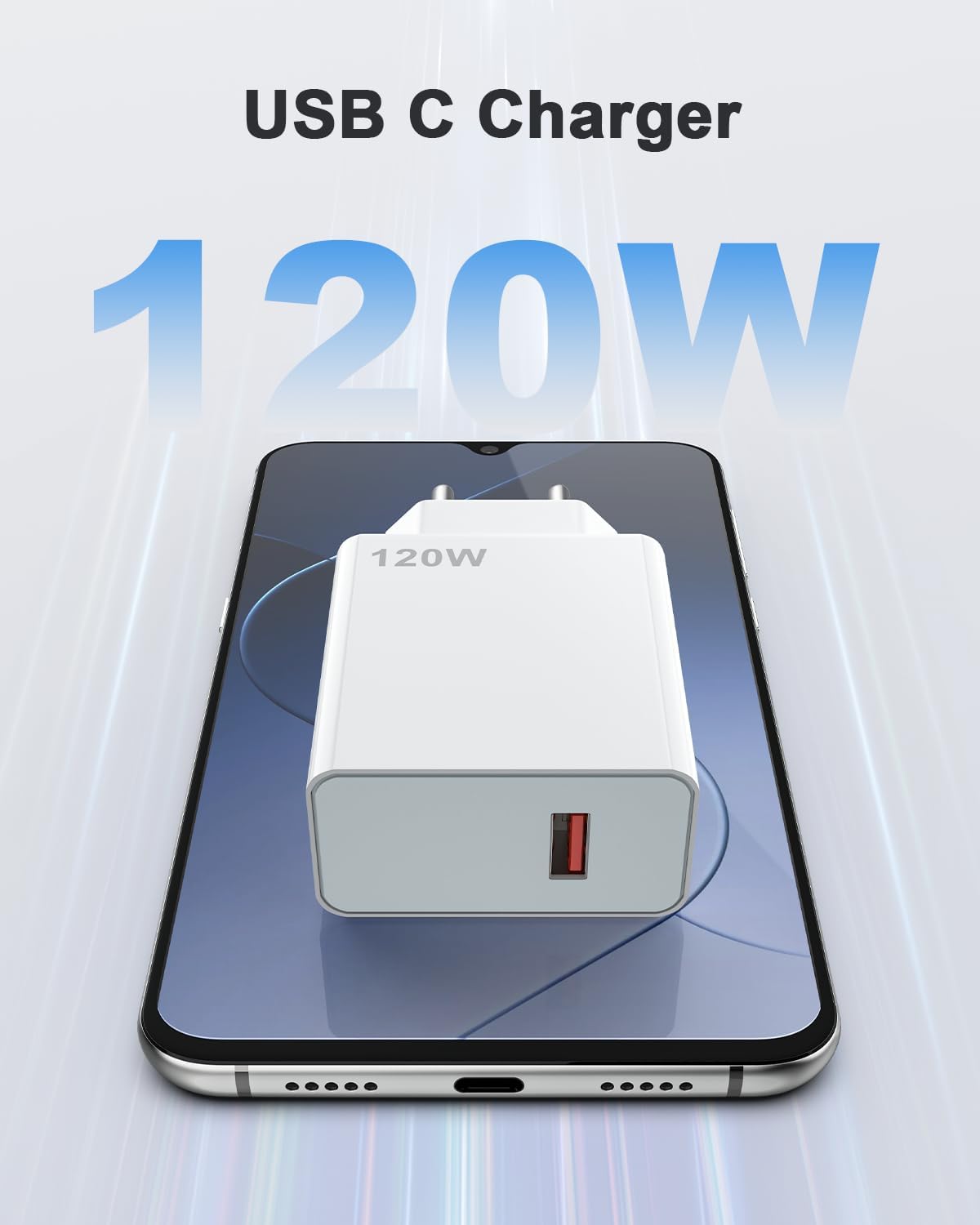 Thumbnail 5 de Jippofu Caricabatterie 120W USB-C: Turbo Hyper Charger per Xiaomi e Redmi Note (compatibilità estesa)