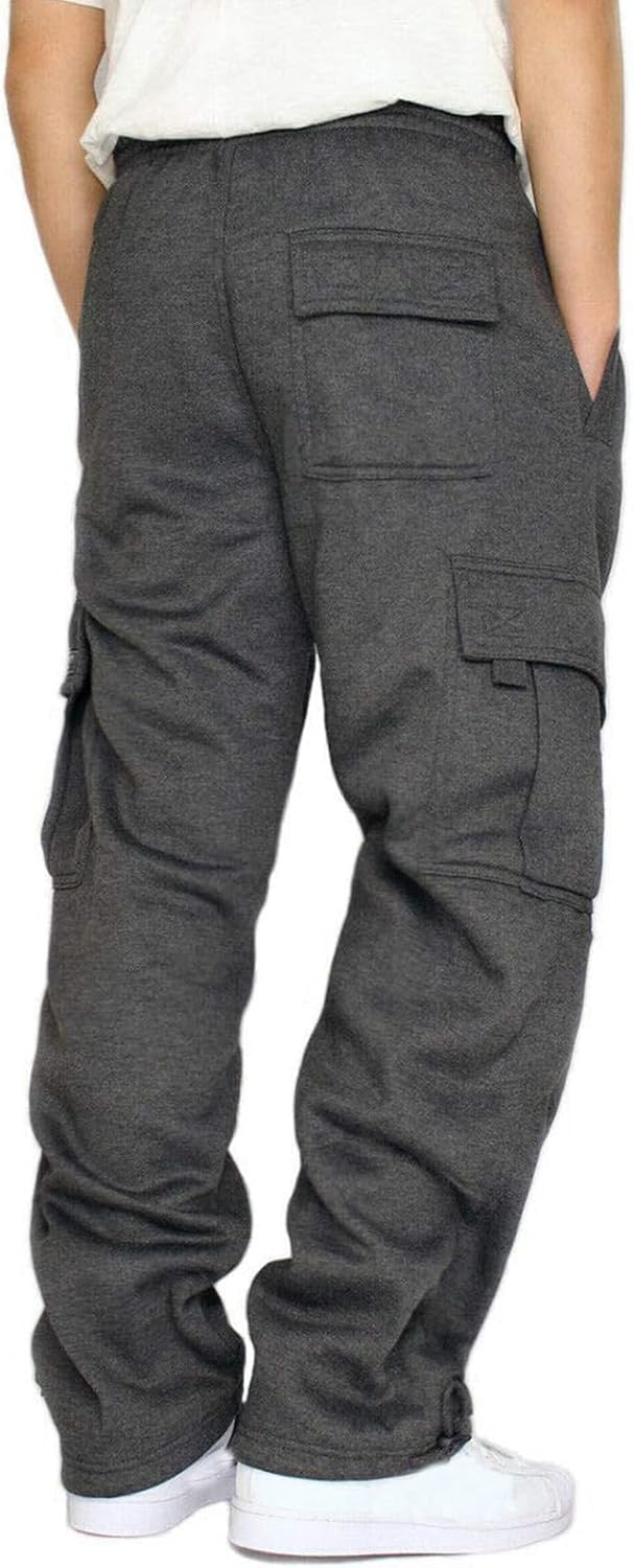 Detalle 2 de Lasjixion Men's Cargo Sweatpants, Fleece