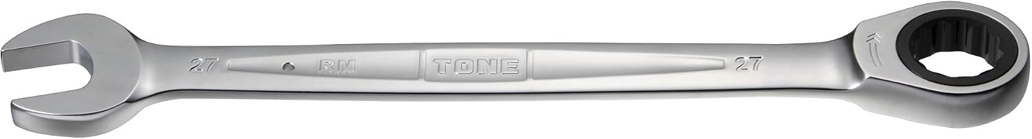 Detalle de トネ(TONE) HPRM-27 ラチェットめがねレンチ 27mm・全長357mm